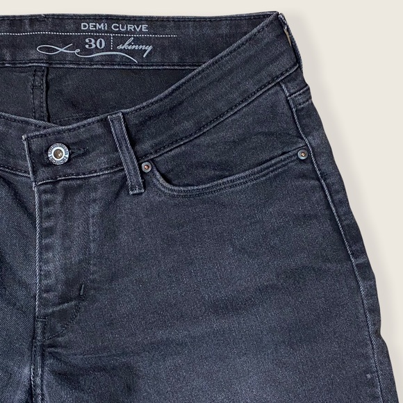 Levi’s San Francisco Mid Rise Black Demi Curve 30 - Picture 1 of 12